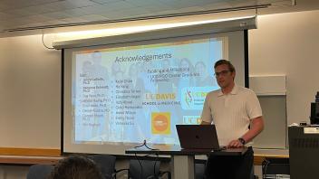 Logan presents at Human Genome Focus Group