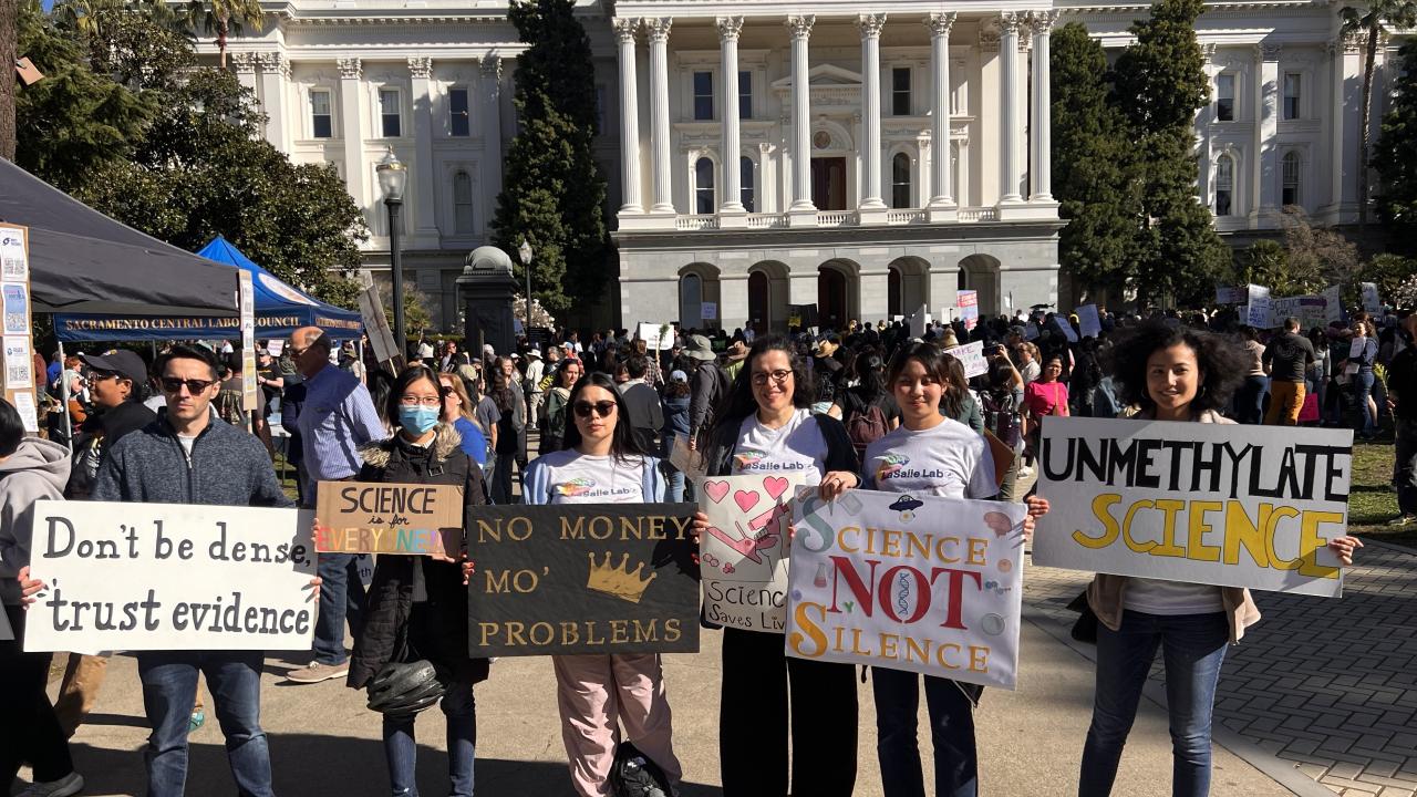 Stand up For Science Rally with LaSalle Lab